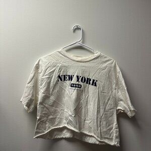 New York Cropped T-Shirt